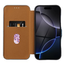 Θήκη Folio Side Magnet Book Case Apple iPhone 16 (6.1") Blue