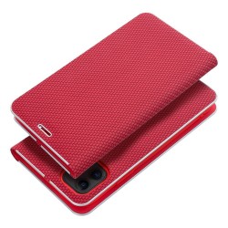 Θήκη Luna Book Carbon Case Apple iPhone 16 (6.1") Red