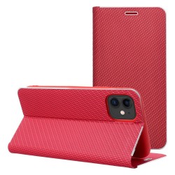 Θήκη Luna Book Carbon Case Apple iPhone 16 (6.1") Red