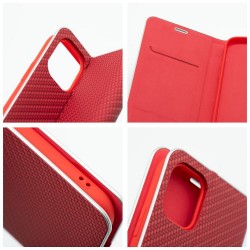 Θήκη Luna Book Carbon Case Apple iPhone 16 (6.1") Red