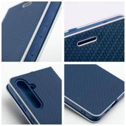 Θήκη Luna Book Carbon Xiaomi Redmi Note 14 5G / Poco M7 Pro Blue