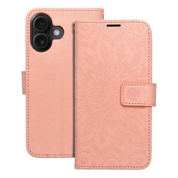 Θήκη Mezzo Book Case Apple iPhone 16 (6.1") Mandala Peach Fuzz