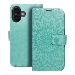 Θήκη Mezzo Book Case Apple iPhone 16 (6.1") Mandala Green Θήκη Mezzo Book Case Apple iPhone 16 (6.1") Mandala Green