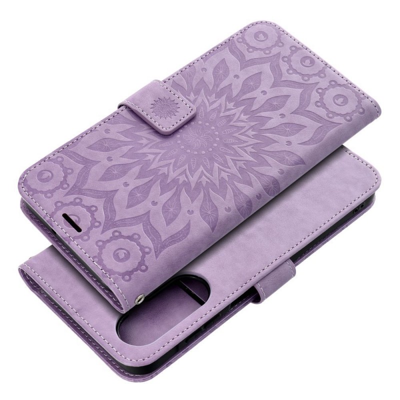 Θήκη Mezzo Book Case Xiaomi Redmi Note 14 5G / Poco M7 Pro Mandala Purple