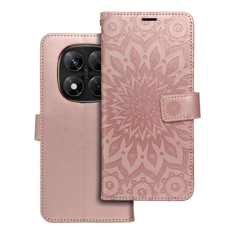 Θήκη Mezzo Book Case Xiaomi Redmi Note 14 Pro 5G / 14 Pro Plus+ 5G Mandala Rose Gold