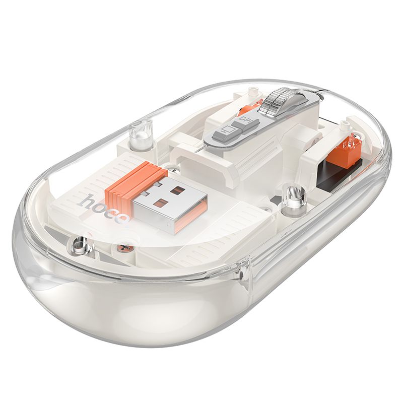 Ποντίκι Ασύρματο Hoco GM35 Dual-Mode Silent Wireless Mouse White Ποντίκι Ασύρματο Hoco GM35 Dual-Mode Silent Wireless Mouse White