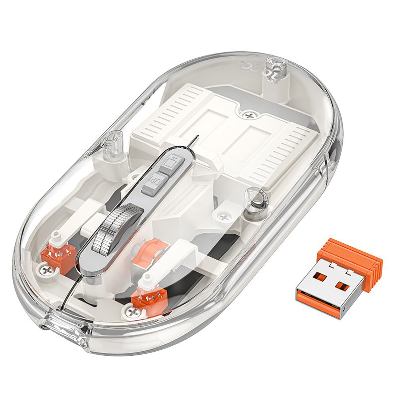 Ποντίκι Ασύρματο Hoco GM35 Dual-Mode Silent Wireless Mouse White Ποντίκι Ασύρματο Hoco GM35 Dual-Mode Silent Wireless Mouse White