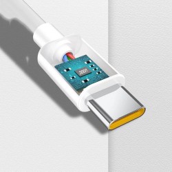 Καλώδιο Data Oppo DL136 USB to Τype-C White 65W 1m (Original Bulk) 