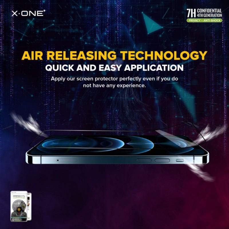 Γυαλί Προστασίας X-ONE Extreme Shock Eliminator 4th gen Privacy iPhone 14 Pro Max Γυαλί Προστασίας X-ONE Extreme Shock Eliminator 4th gen Privacy iPhone 14 Pro Max