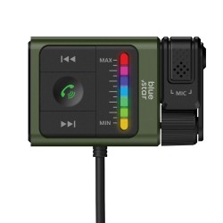 Ασύρματος Δέκτης Blue Star BT64 2in1 Bluetooth Audio Receiver FM Transmitter Equalizer Black