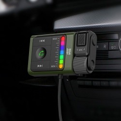 Ασύρματος Δέκτης Blue Star BT64 2in1 Bluetooth Audio Receiver FM Transmitter Equalizer Black