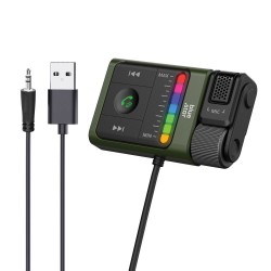 Ασύρματος Δέκτης Blue Star BT64 2in1 Bluetooth Audio Receiver FM Transmitter Equalizer Black