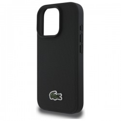 Θήκη Lacoste Iconic Petit Pique Woven Logo MagSafe Case Apple iPhone 16 Pro Max (6.9") Black Θήκη Lacoste Iconic Petit Pique Woven Logo MagSafe Case Apple iPhone 16 Pro Max (6.9") Black