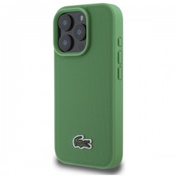 Θήκη Lacoste Iconic Petit Pique Woven Logo MagSafe Case Apple iPhone 16 Pro Max (6.9") Green