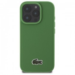 Θήκη Lacoste Iconic Petit Pique Woven Logo MagSafe Case Apple iPhone 16 Pro Max (6.9") Green