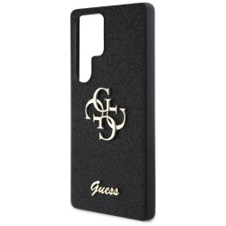 Θήκη Guess PU Fixed Glitter 4G Metal Logo Case for Samsung Galaxy S25 Ultra 5G S938 Black