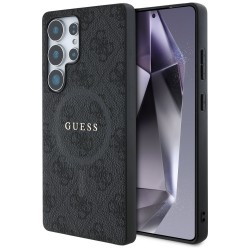 Θήκη Guess PU Leather 4G Colored Ring MagSafe Case for Samsung Galaxy S25 Ultra 5G S938 Black