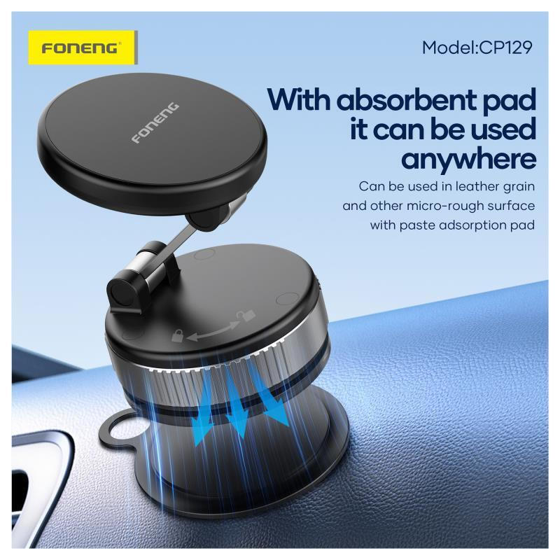 Βάση Αυτοκινήτου Foneng CP129 Magnetic Car Holder Black