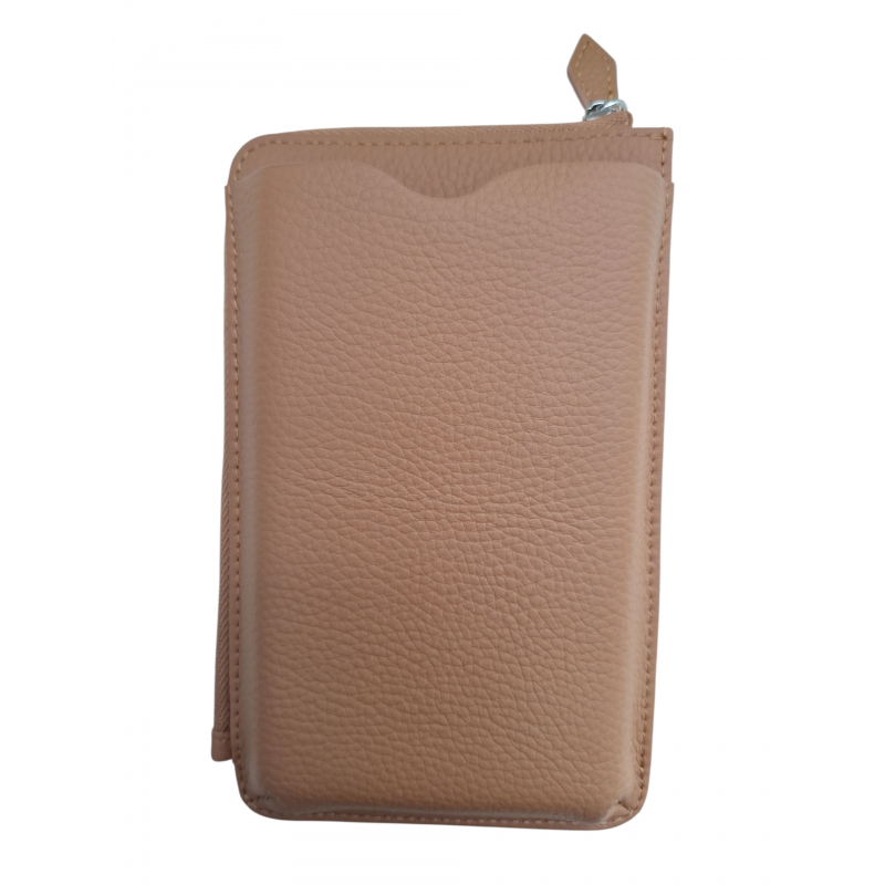 Τσάντα Crossbody Leather Wallet Phone Bag Brown