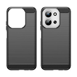 Θήκη TPU Carbon Fiber Brushed Xiaomi Redmi 15C 5G / 4G / Poco C85 4G Black Θήκη TPU Carbon Fiber Brushed Xiaomi Redmi 15C 5G / 4G / Poco C85 4G Black