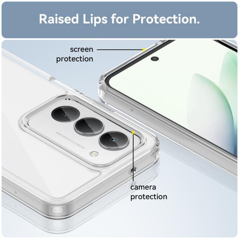 Θήκη Acrylic Space Case Color Edge Xiaomi Redmi 15 4G / 5G Transparent