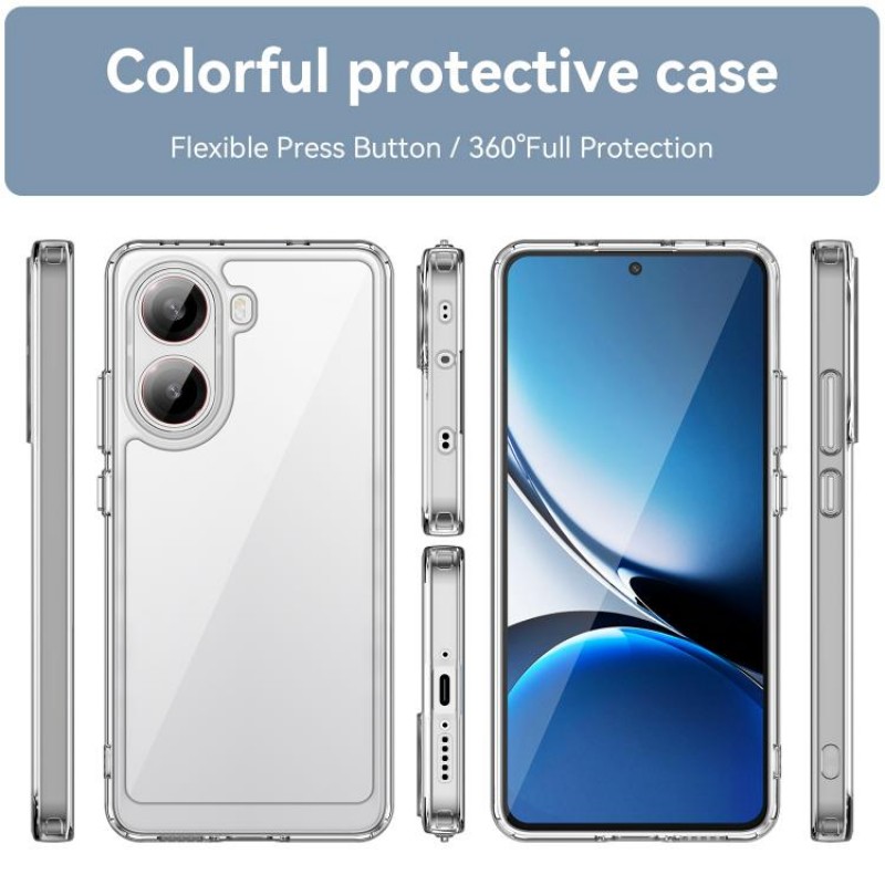Θήκη Acrylic Space Case Color Edge Xiaomi Poco F7 5G / Redmi Turbo 4 Pro 5G Transparent Θήκη Acrylic Space Case Color Edge Xiaomi Poco F7 5G / Redmi Turbo 4 Pro 5G Transparent