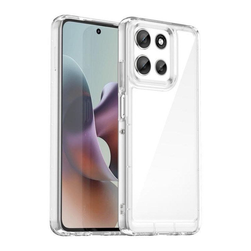 Θήκη Acrylic Space Case Color Edge Motorola Moto G56 5G Transparent