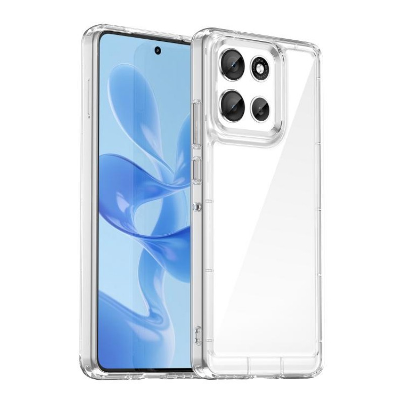 Θήκη Acrylic Space Case Color Edge Motorola Moto G86 5G Transparent