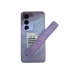 Mobile Holder with Sticker Leather Type Purple