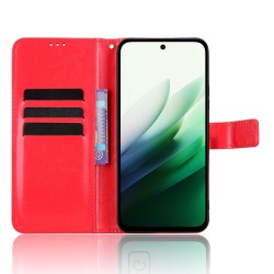 Θήκη Book Leather Wallet With Stand Card Holder Xiaomi Redmi 15C 5G / 4G / Poco C85 4G Red