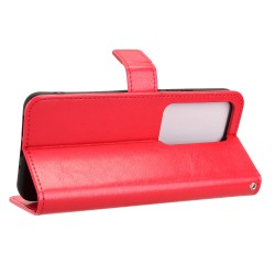 Θήκη Book Leather Wallet With Stand Card Holder Xiaomi Redmi 15C 5G / 4G / Poco C85 4G Red