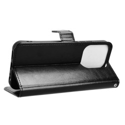 Θήκη Book Leather Wallet With Stand Card Holder Xiaomi Redmi 15C 5G / 4G / Poco C85 4G Black