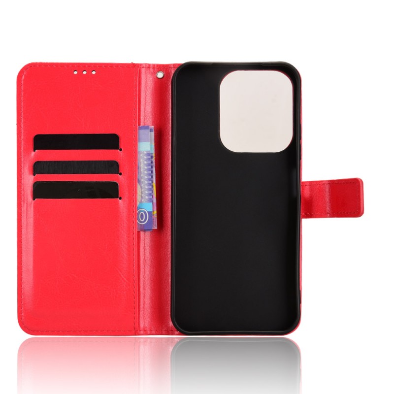 Θήκη Book Leather Wallet With Stand Card Holder Xiaomi Redmi 15C 5G / 4G / Poco C85 4G Red