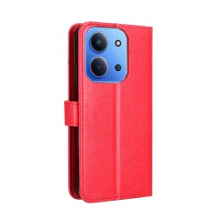 Θήκη Book Leather Wallet With Stand Card Holder Xiaomi Redmi 15C 5G / 4G / Poco C85 4G Red