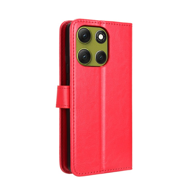 Θήκη Book Leather Wallet With Stand Card Holder Motorola Moto G86 Red