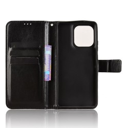 Θήκη Book Leather Wallet With Stand Card Holder Motorola Moto G86 Black