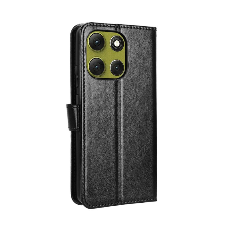 Θήκη Book Leather Wallet With Stand Card Holder Motorola Moto G86 Black