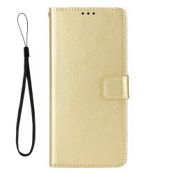 Θήκη Book Leather Wallet With Stand Card Holder Realme Note 70T Gold