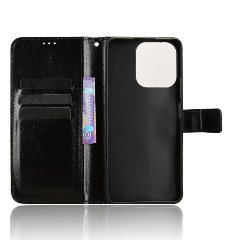 Θήκη Book Leather Wallet With Stand Card Holder Realme Note 70T Black