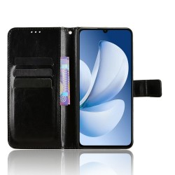 Θήκη Book Leather Wallet With Stand Card Holder Realme Note 70T Black