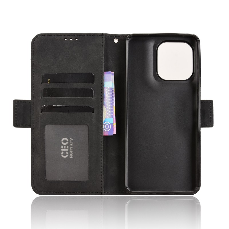 Θήκη Book Leather Wallet Motorola Moto G56 Black