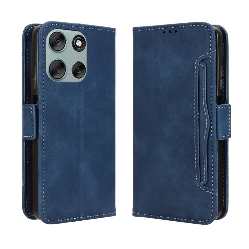 Θήκη Book Leather Wallet Motorola Moto G56 Blue