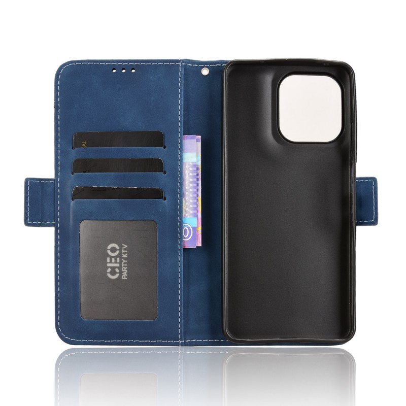 Θήκη Book Leather Wallet Motorola Moto G56 Blue