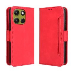 Θήκη Book Leather Wallet Motorola Moto G86 Red