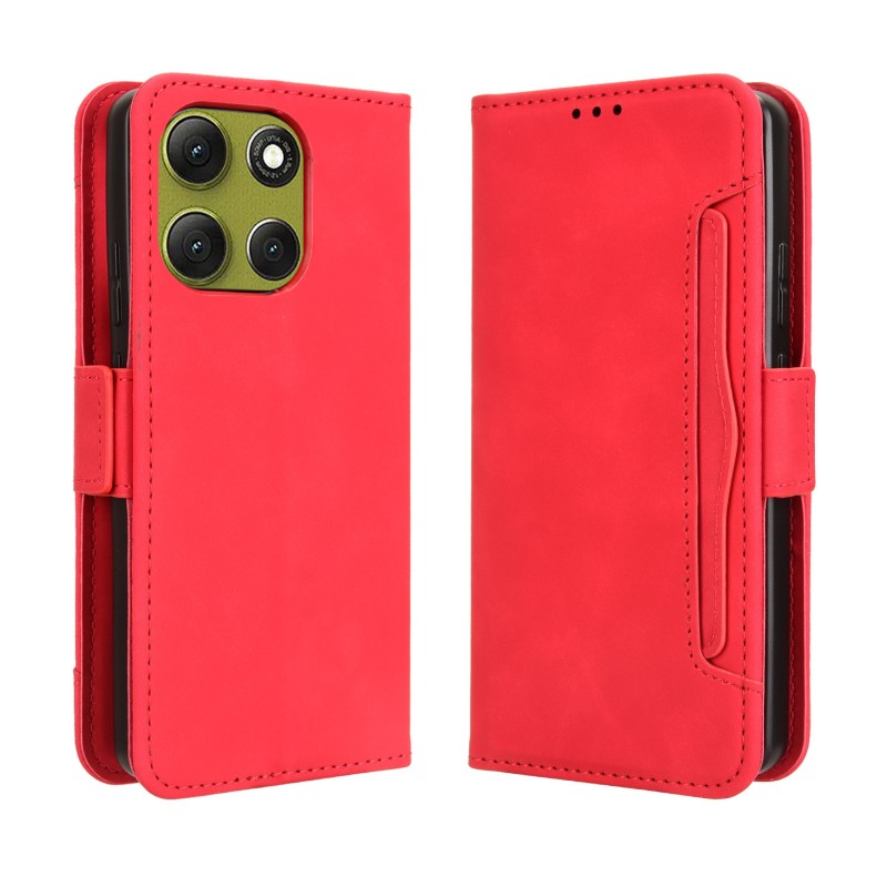 Θήκη Book Leather Wallet Motorola Moto G86 Red