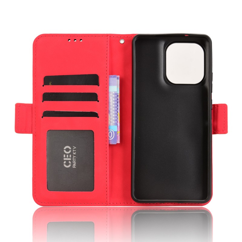 Θήκη Book Leather Wallet Motorola Moto G86 Red