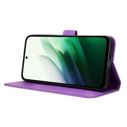 Θήκη Book Magnetic & Card Holder Wallet Xiaomi Redmi 15 5G / 4G Purple