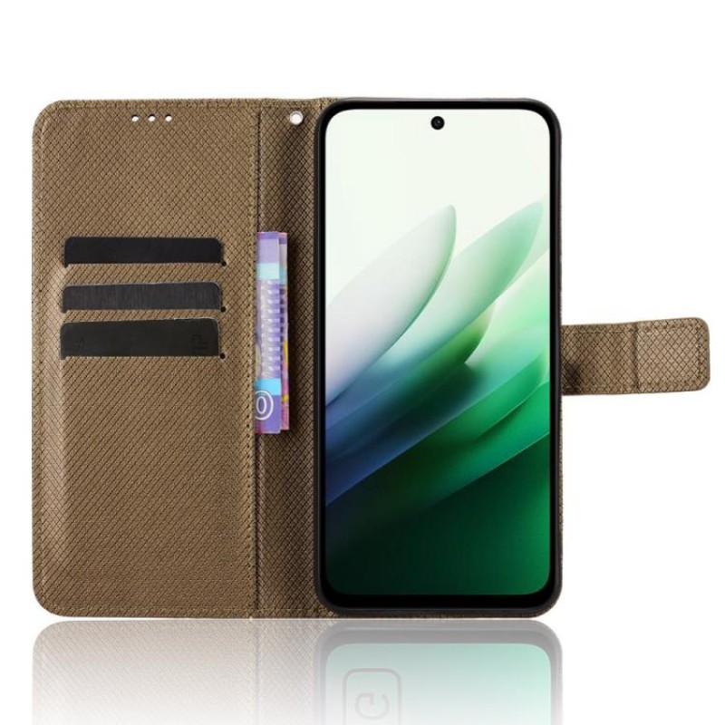 Θήκη Book Magnetic & Card Holder Wallet Xiaomi Redmi 15 4G / 5G Brown