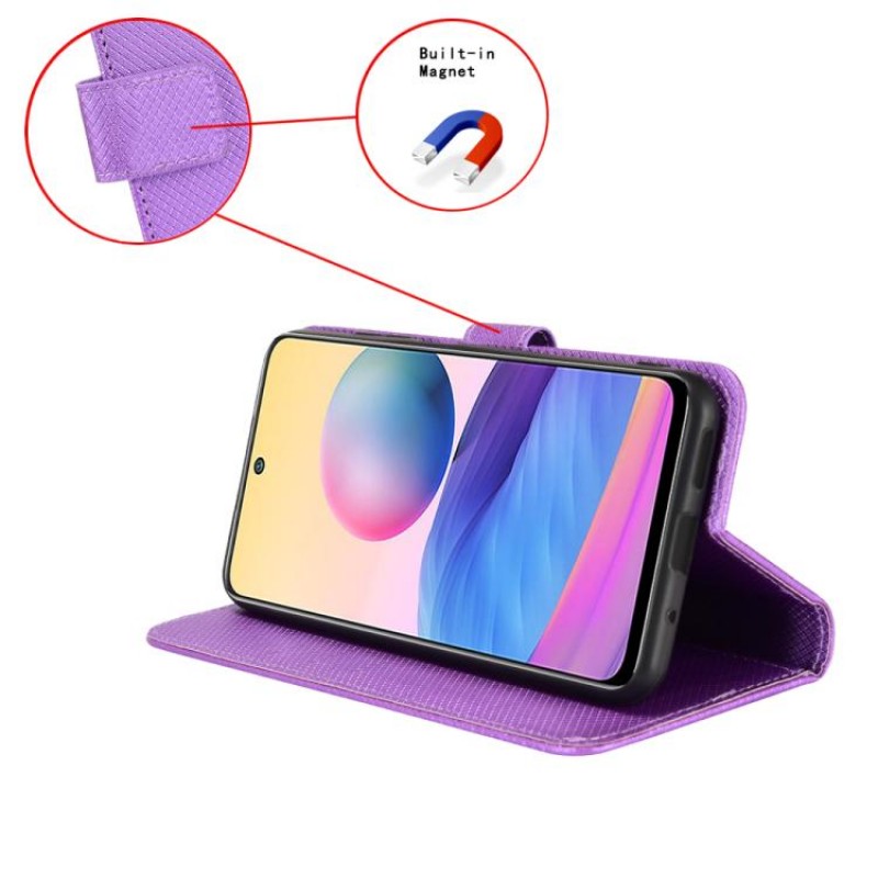 Θήκη Book Magnetic & Card Holder Wallet Xiaomi Redmi 15C 5G / 4G / Poco C85 4G Purple