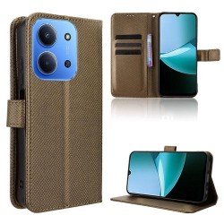 Θήκη Book Magnetic & Card Holder Wallet Xiaomi Redmi 15C 5G / 4G / Poco C85 4G Brown